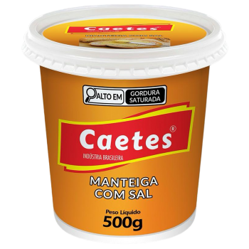 MANTEIGA CAETES COM SAL 500G