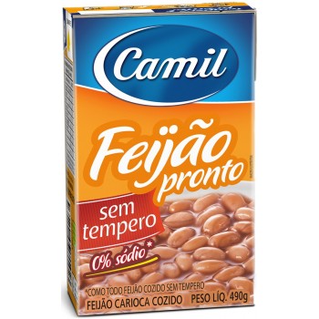 FEIJÃO CAMIL CARIOCA PRONTO PARA TEMPERAR 490 GR