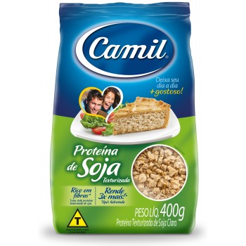 PROTEINA DE SOJA CAMIL TEXTURIZADA CLARA 400 GR