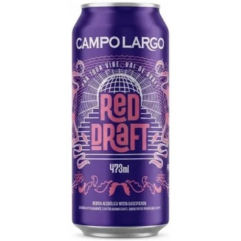 CHOPP DE VINHO CAMPO LARGO RED DRAFT LATA 473 ML