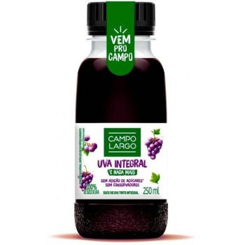 SUCO CAMPO LARGO UVA INTEGRAL 250 ML