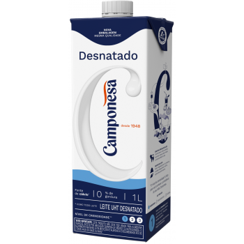 LEITE CAMPONESA DESNATADO 1L