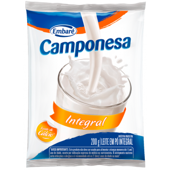 LEITE EM PÓ CAMPONESA INTEGRAL 200G