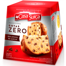 PANETTONE CASA SUICA GOTAS DE CHOCOLATE ZERO 400G