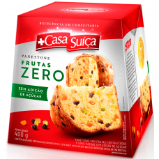 PANETTONE CASA SUICA FRUTAS ZERO 400 GR
