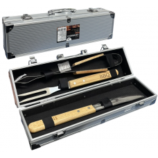 KIT CHURRASCO COM MALETA 3 PCS KIT CHURRASCO COM MALETA 3 PCS