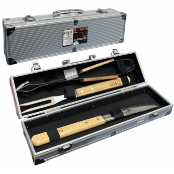 KIT CHURRASCO COM MALETA 3 PCS