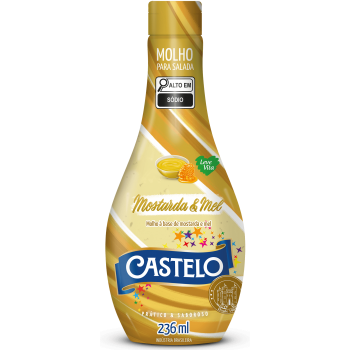 MOLHO PARA SALADA CASTELO MOSTARDA E MEL 236ML