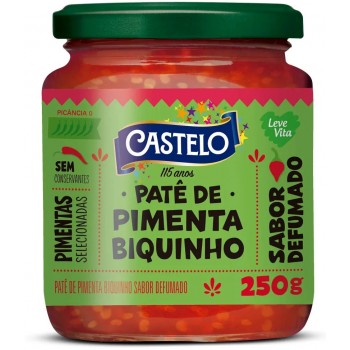 PATÊ DE PIMENTA BIQUINHO CASTELO DEFUMADO 250G