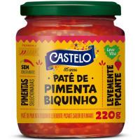 PATÊ DE PIMENTA BIQUINHO LEV PICANTE CASTELO 220G