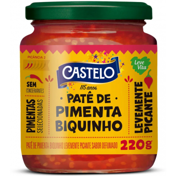PATÊ DE PIMENTA BIQUINHO CASTELO LEV PICANTE 220G