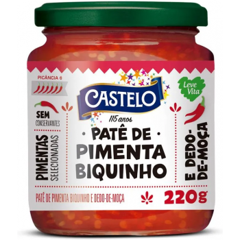 PATÊ DE PIMENTA BIQUINHO DEDO DE MOÇA CASTELO 220G