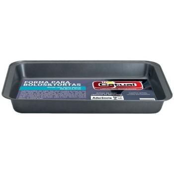 ASSADEIRA CATUAI RETANGULAR TEFLON 37.5X25.3CM