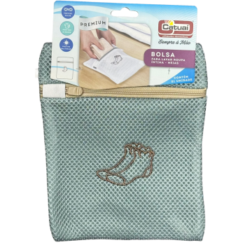 BOLSA DE LAVAR MEIA/ROUPA DELICADA NA MAQUINA 22CM