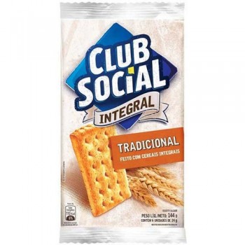 BISCOITO CLUB SOCIAL INTEGRAL 144G