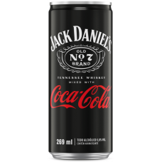 BEBIDA MISTA COCA COLA C/ JACK DANIELS LATA 269ML