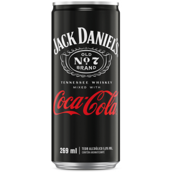 BEBIDA MISTA COCA COLA C/ JACK DANIELS LATA 269ML