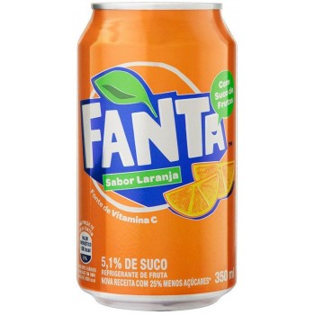 REFRIGERANTE FANTA LARANJA LATA 350ML