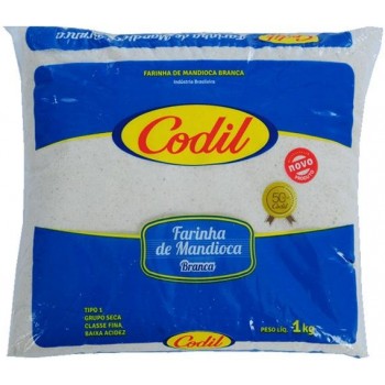 FARINHA DE MANDIOCA CODIL BRANCA 1KG