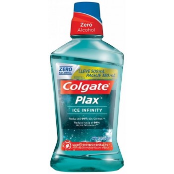 ENXAGUANTE BUCAL PLAX ICE INFINITY LEV500PG350ML