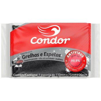 ESPONJA CONDOR LIMPEZA PESADA GRELHAS E ESPETOS UN