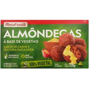 ALMÔNDEGA VEGETAL METAFOODS 220G