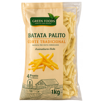 BATATA PRE FRITA GREEN FRITES PALITO 1KG