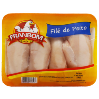 FILE DE PEITO FRANGO FRANBOM BANDEJA 1KG