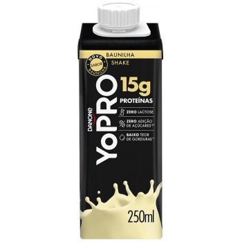 BEBIDA LACTEA DANONE YOPRO BAUNILHA 15G PRO 250ML