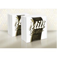 GUARDANAPO MILI BISTRO F.DUPLA 30X29.5CM 50 UN