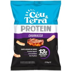 CHIPS ARROZ CÉU E TERRA PROTEIN CHURRASCO 50G CHIPS ARROZ CÉU E TERRA PROTEIN CHURRASCO 50G
