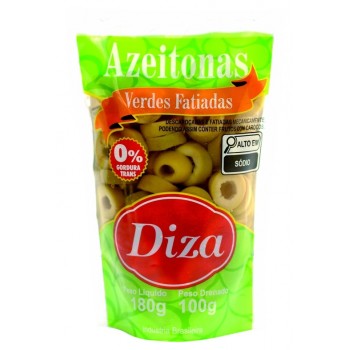 AZEITONA VERDE DIZA SACHE FATIADA 100G