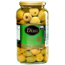 AZEITONA VERDE DIZA SEM CAROÇO PREMIUM VIDRO 500G