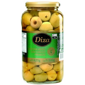 AZEITONA VERDE DIZA SEM CAROÇO PREMIUM VIDRO 500G