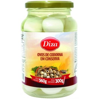 OVO DE CODORNA EM CONSERVA DIZA VIDRO 300G