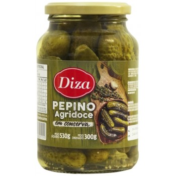 PEPINO FATIADO AGRIDOCE DIZA VIDRO 200G