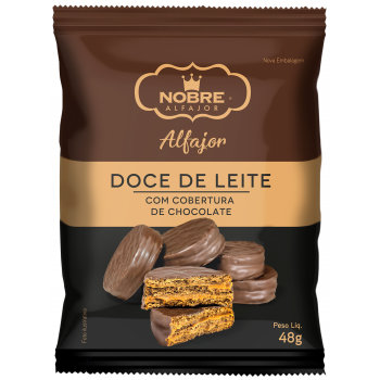 ALFAJOR NOBRE CHOCOLATE DOCE DE LEITE 50G