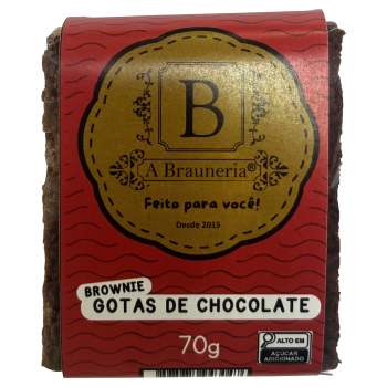 BROWNIE BRAUNERIA GOTAS DE CHOCOLATE 70G