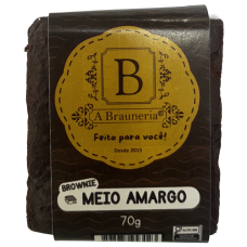 BROWNIE BRAUNERIA MEIO AMARGO 70G
