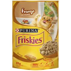 RAÇÃO FRISKIES SACHÊ FRANGO AO MOLHO 85G