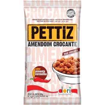 AMENDOIM DORI PETTIZ PIMENTA VERMELHA 500G