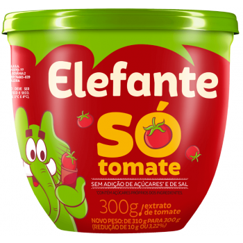 EXTRATO DE TOMATE ELEFANTE SO TOMATE POTE 300 GR