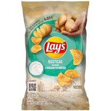 BATATA ELMA CHIPS LAYS RÚSTICAS CREAM CHEESE 68G