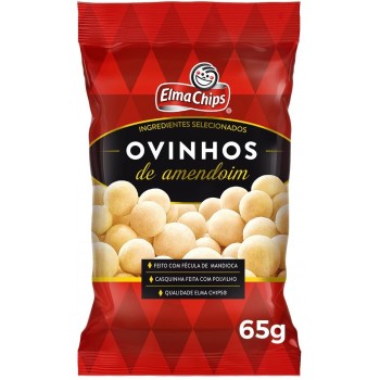 OVINHOS DE AMENDOIM ELMA CHIPS 65G