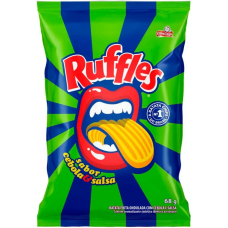 SALGADINHO ELMA CHIPS RUFFLES CEBOLA E SALSA 68G