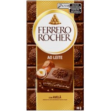 CHOCOLATE FERRERO ROCHER AO LEITE AVELA 90 GR