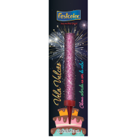 VELA ANIVERSARIO FESTCOLOR  VULCAO ROSA UN