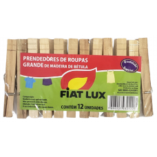 PRENDEDOR DE ROUPA FIAT LUX MADEIRA BETULA C/12UN