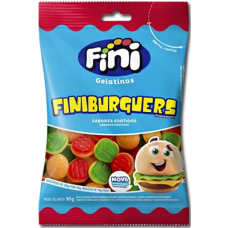 BALA FINI GELATINA BURGUERS SORTIDAS 90 GR