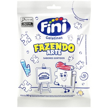BALA FINI GELATINA FAZENDO ARTE SORTIDOS 80G